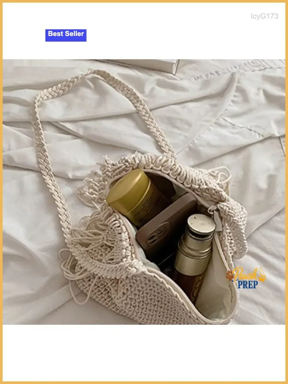 Cute Macrame Crochet Hobo Crossbody Purse Summer Beach Bag Tassels Shoulder Tote